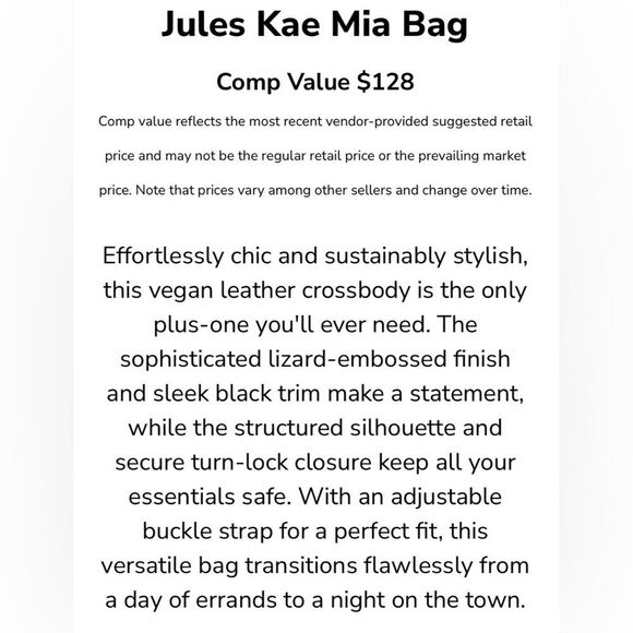 NEW … JULES KAE “Mia” Bag - Picture 7 of 10